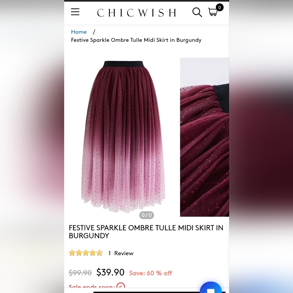 Purple Ombre Chicwish Skirt